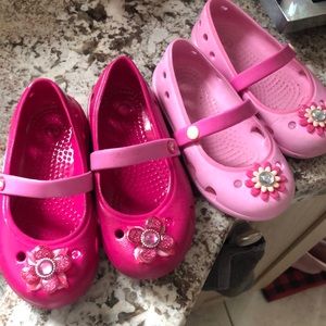 Crocs sandals for toddler girl size 8 and 9